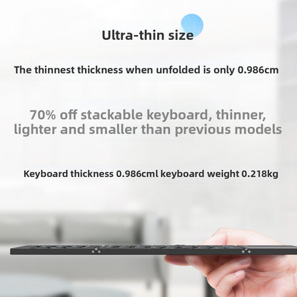 Three-fold keyboard