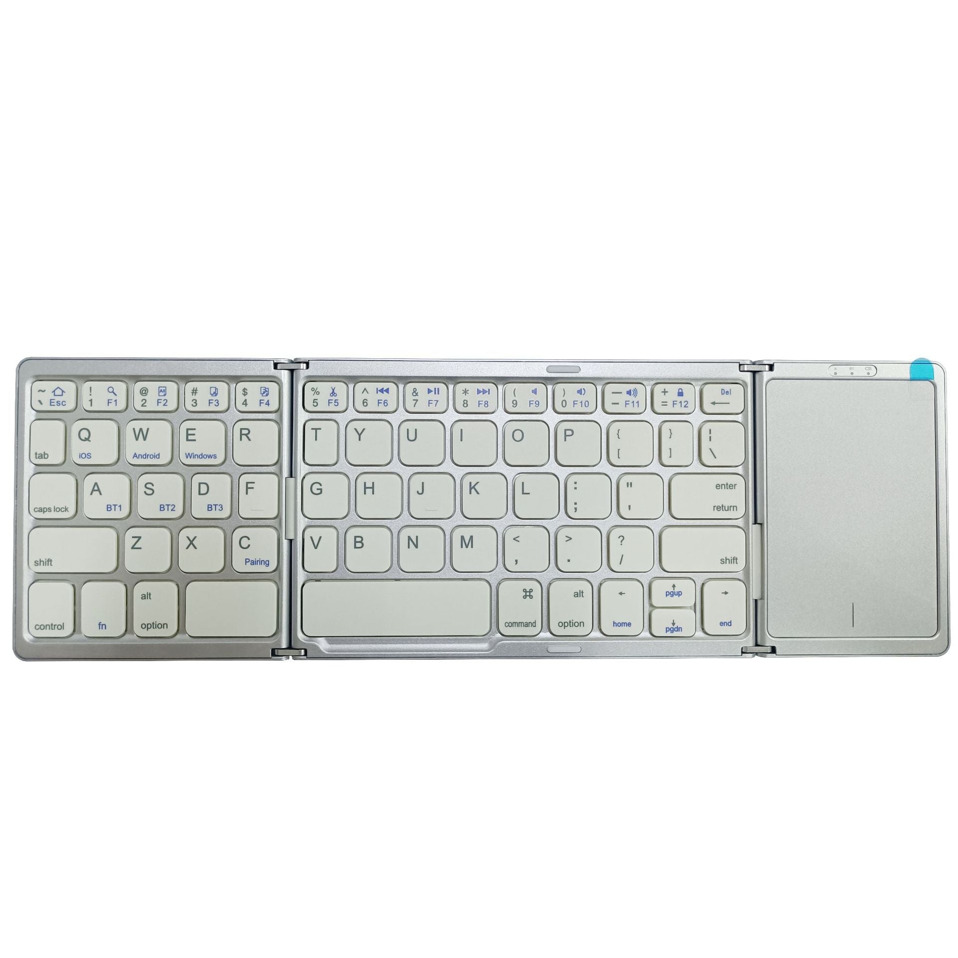 Three-fold keyboard