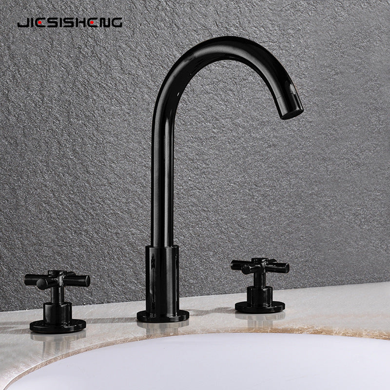 Three Hole Bathroom Sink Faucet
