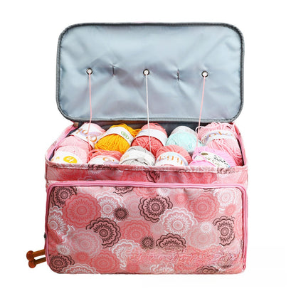 Three-Hole Crochet Storage Bag