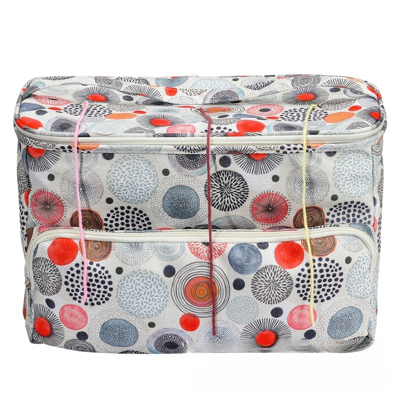 Three-Hole Crochet Storage Bag