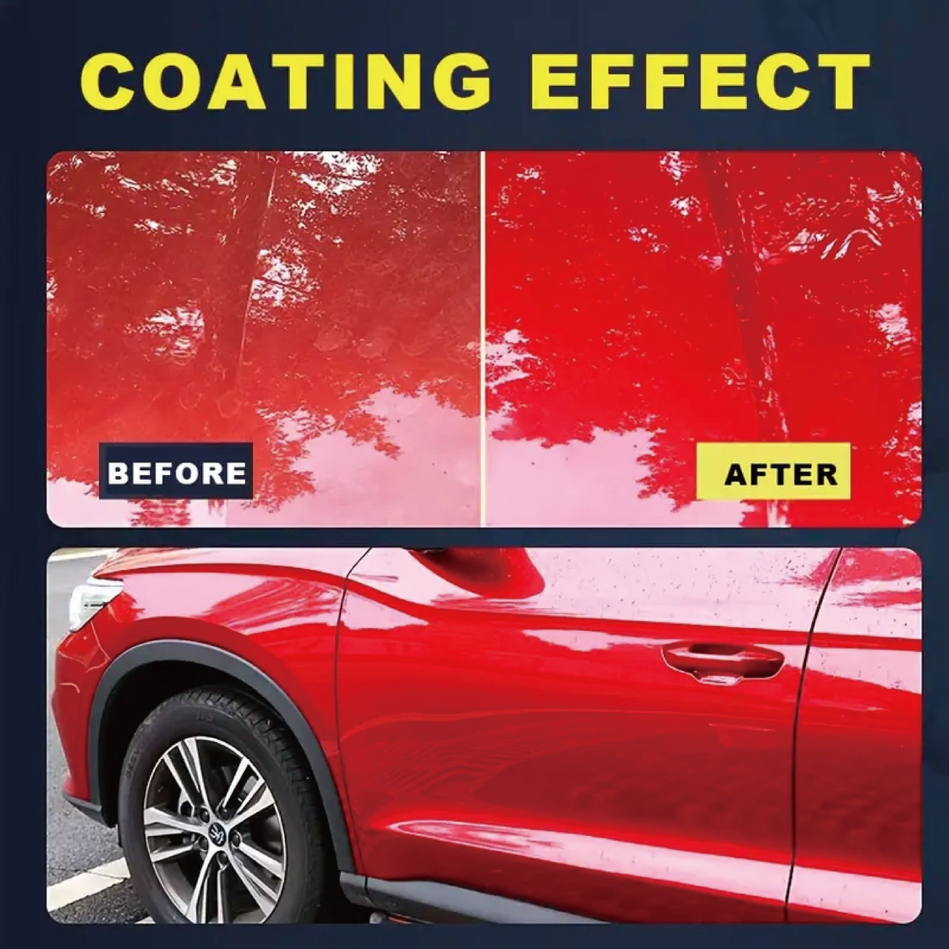 Three-in-one ceramic coating agent