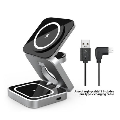 three-in-one charger mobile phone bracket charger