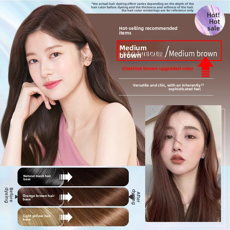 Three-in-One Hair Dye for Gentle Coloring and Gray Coverage
