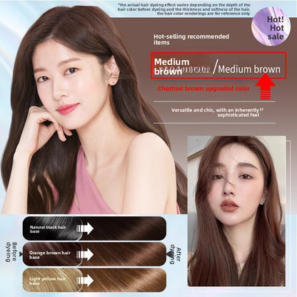 Three-in-One Hair Dye for Gentle Coloring and Gray Coverage