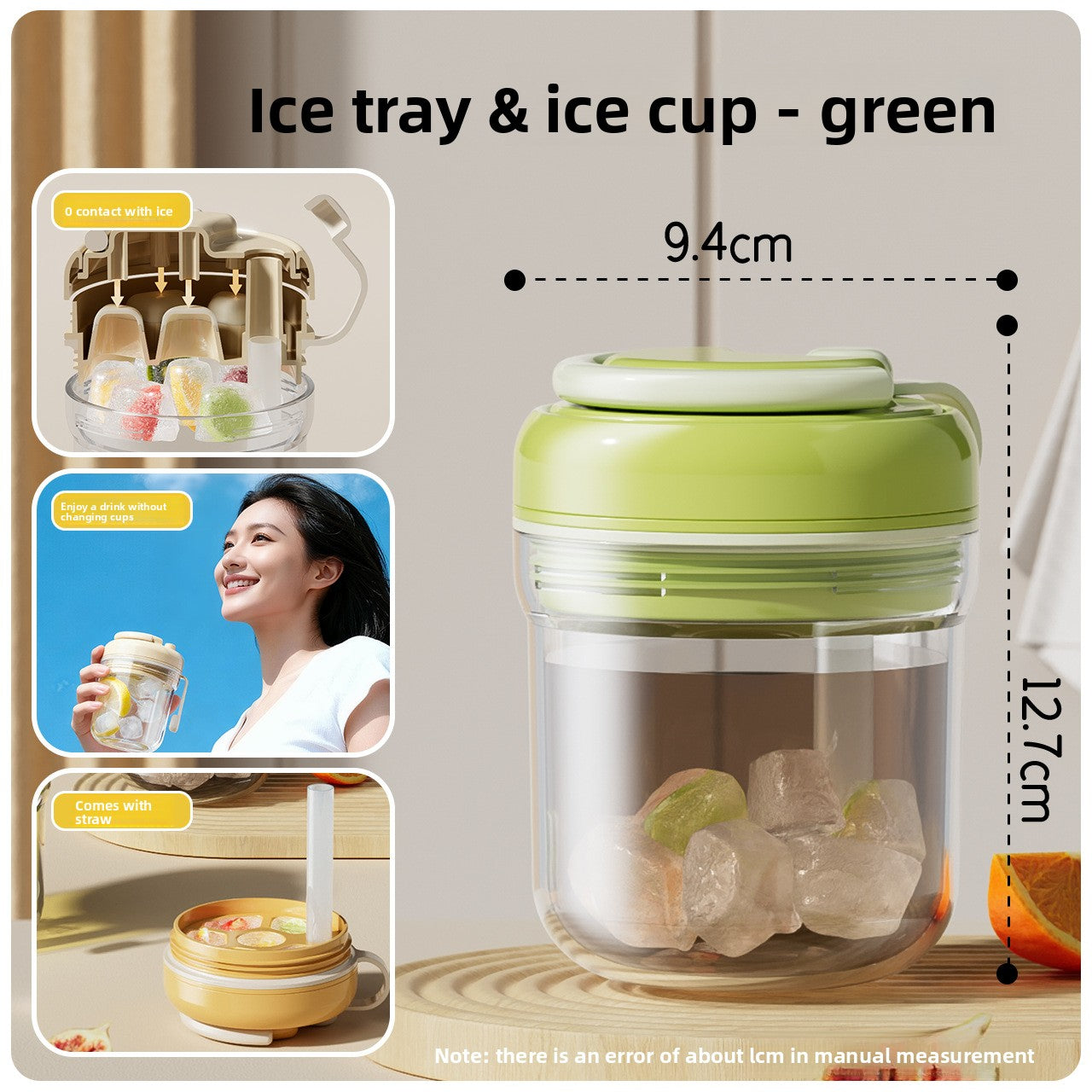 Three-In-One Ice Cube Mold Water Cup