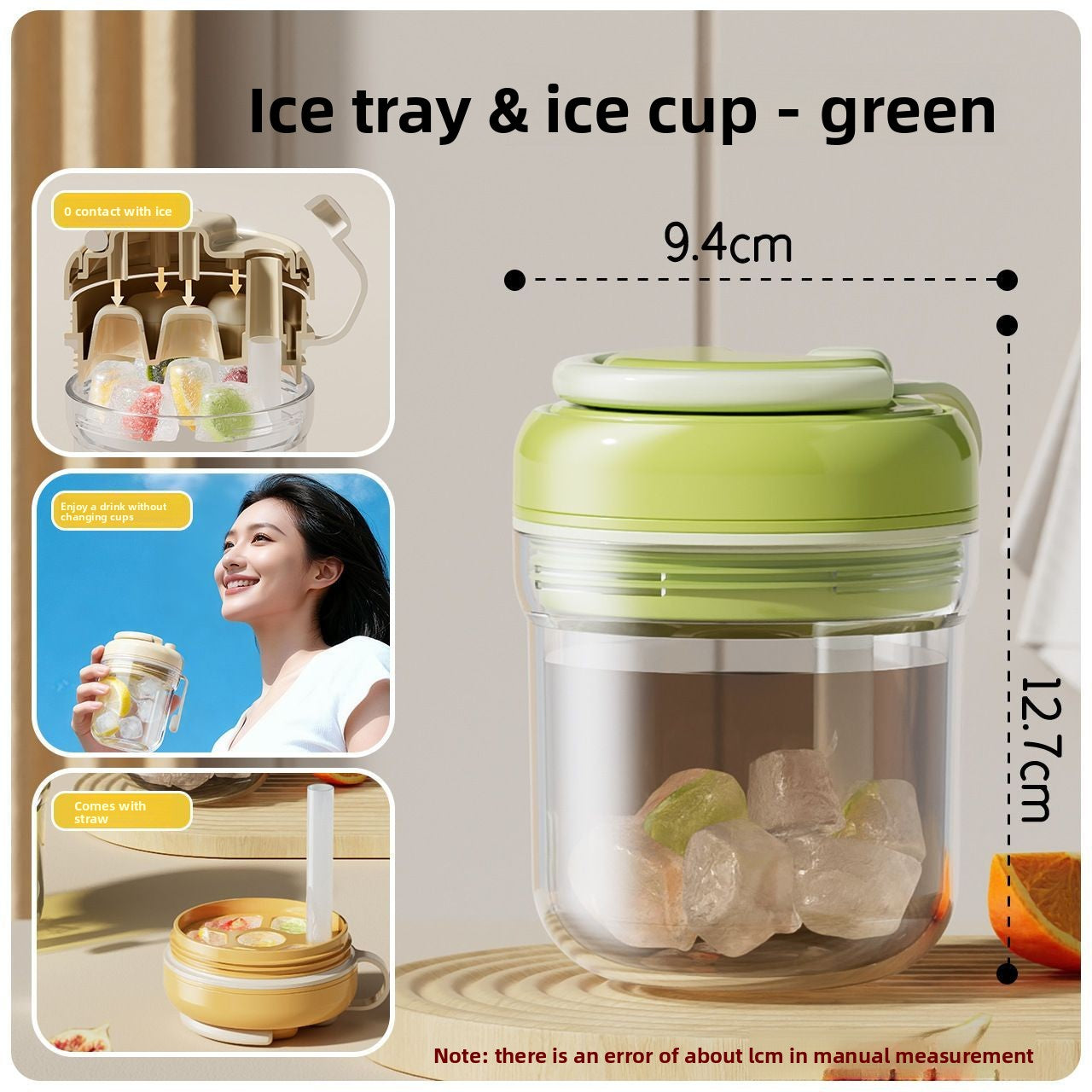Three-in-One Ice Tray Portable Water Cup