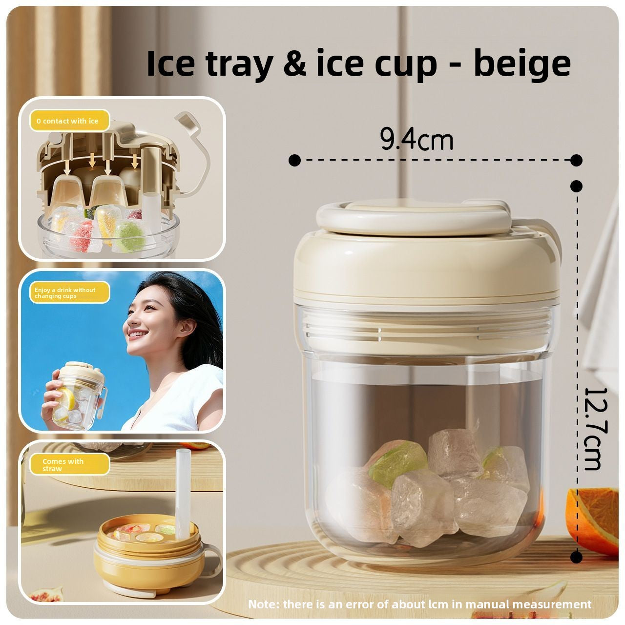 Three-in-One Ice Tray Portable Water Cup