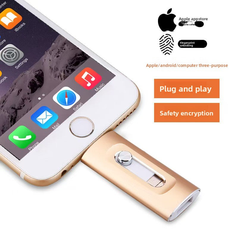 Three-in-one large-capacity Apple USB flash drive