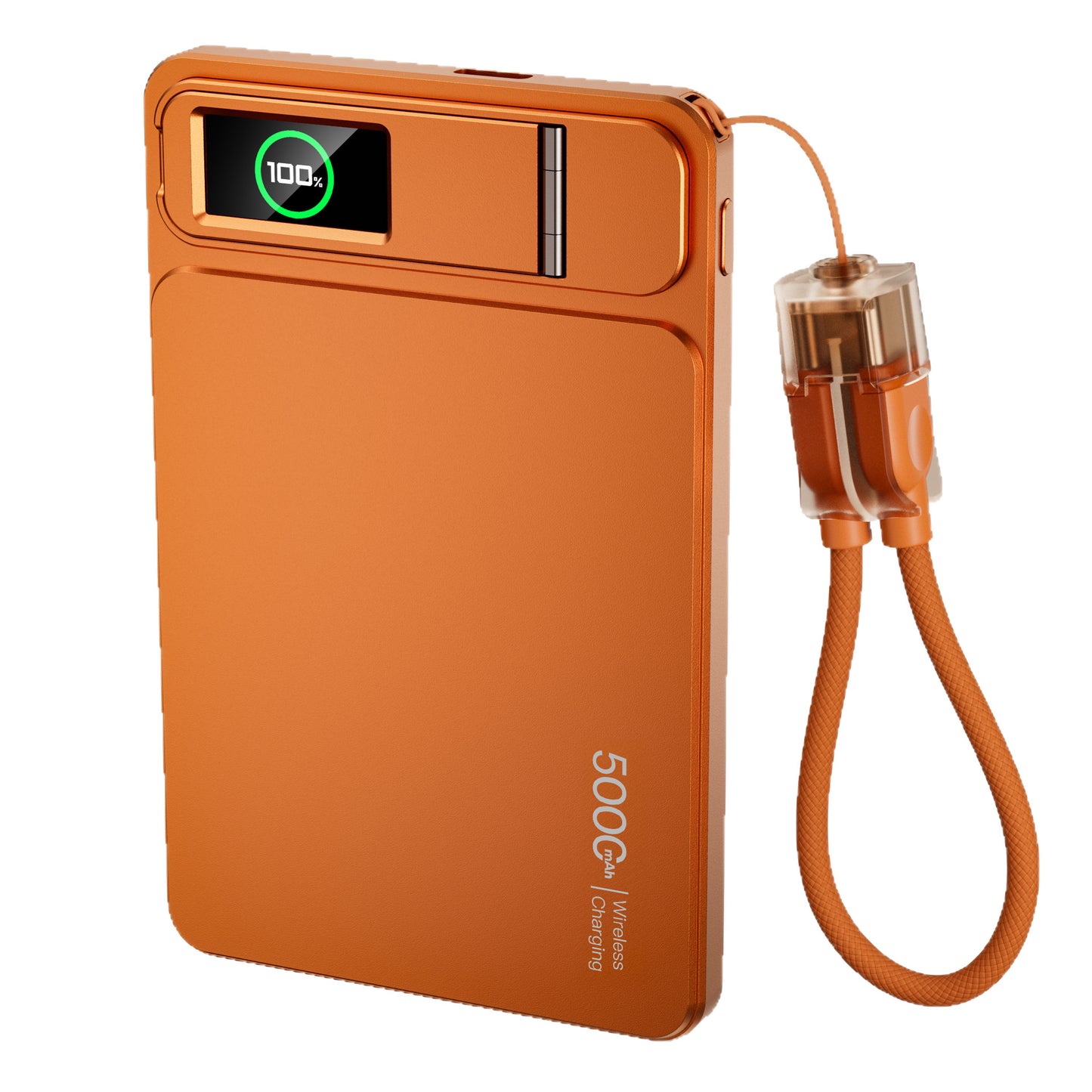 Three-in-One Magnetic Power Bank 10000mAh Fast Charging with Built-in Cable