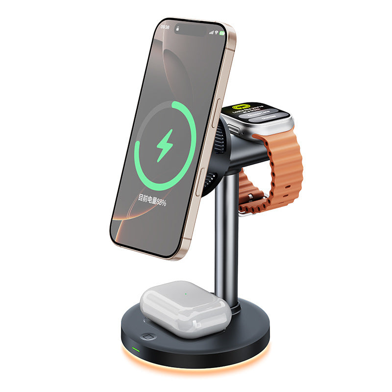 Three-In-One Magnetic Wireless Charger