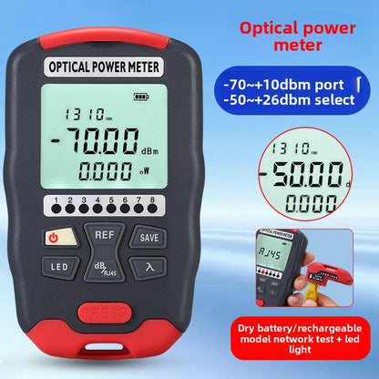 Three-in-one optical power meter RJ45 tester