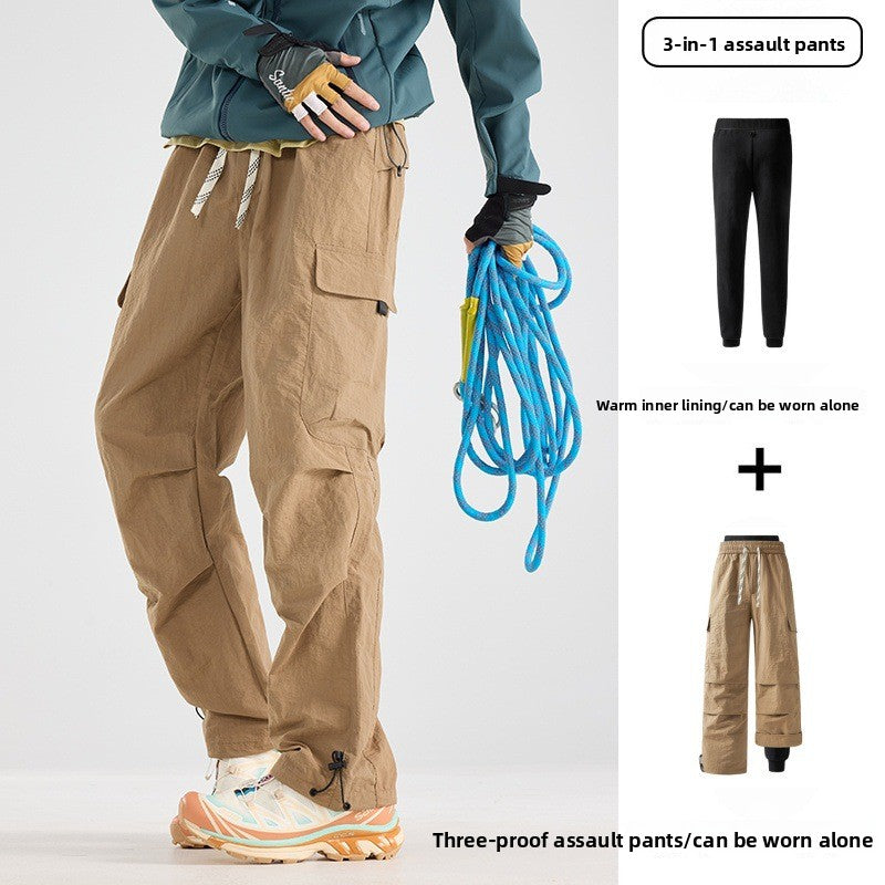 Three-in-One Waterproof Outdoor Pants