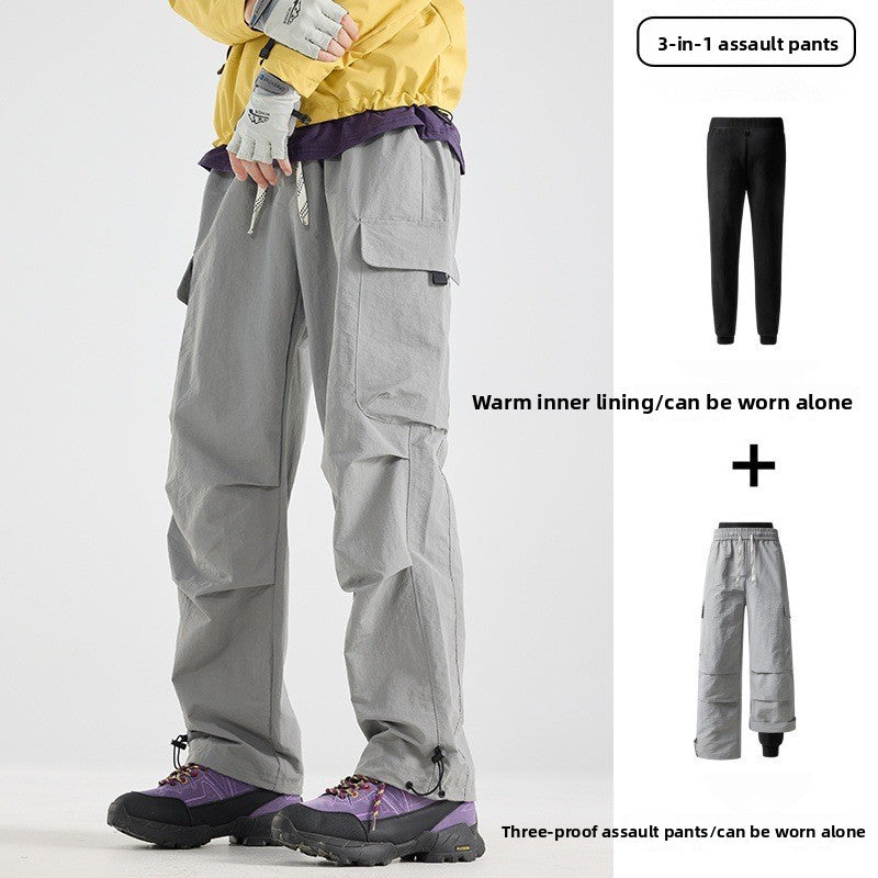 Three-in-One Waterproof Outdoor Pants