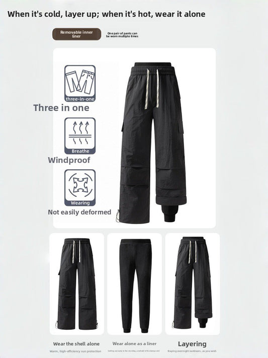 Three-in-One Waterproof Outdoor Pants