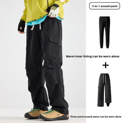 Three-in-One Waterproof Outdoor Pants