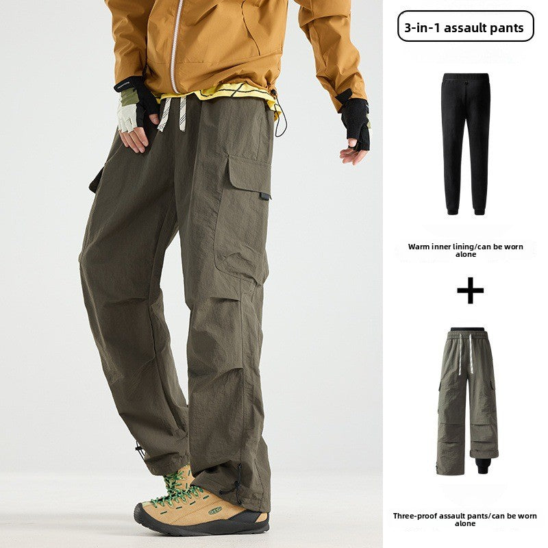 Three-in-One Waterproof Outdoor Pants