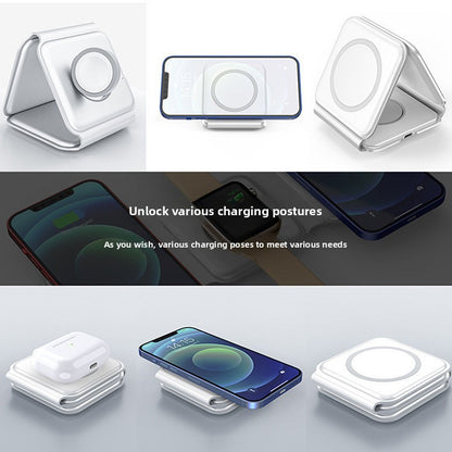 Three-in-one wireless charger desktop