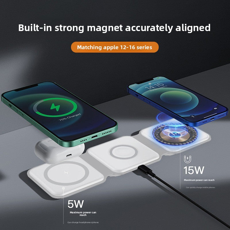 Three-in-one wireless charger desktop