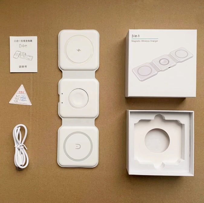 Three-in-one wireless charger desktop