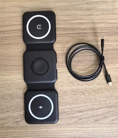 Three-in-one wireless charger desktop
