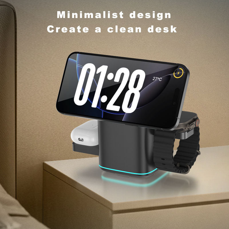 Three-in-One Wireless Charging Station