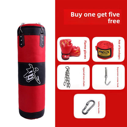 Three-layer hanging hollow sandbag for household use in sanda Taekwondo
