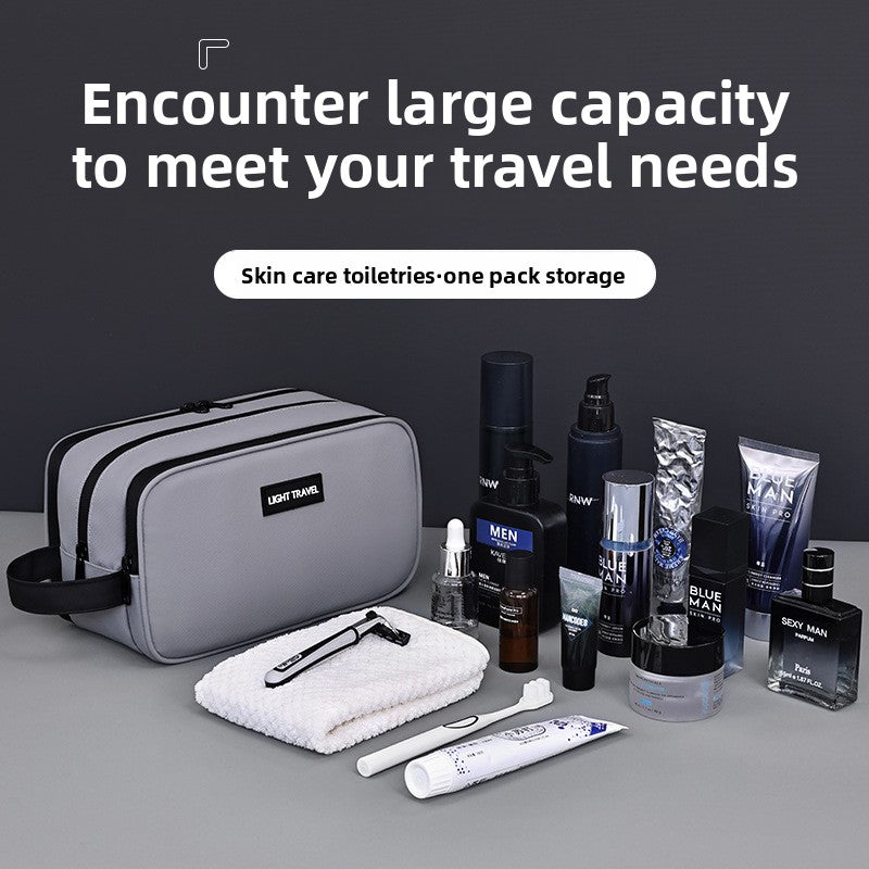 Three-layer large-capacity toiletry bag