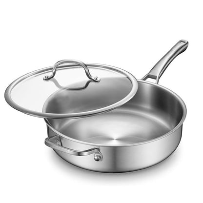 Three-layer Stainless Steel Frying Pan
