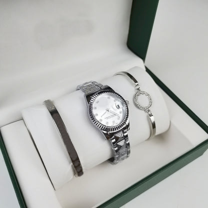 Three-piece high-end style watch