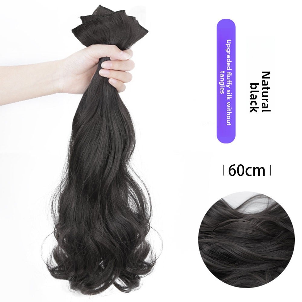 Three-piece large wavy wig pieces