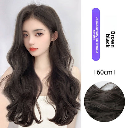 Three-piece large wavy wig pieces
