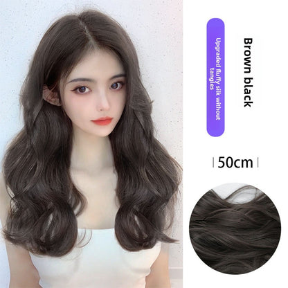 Three-piece large wavy wig pieces