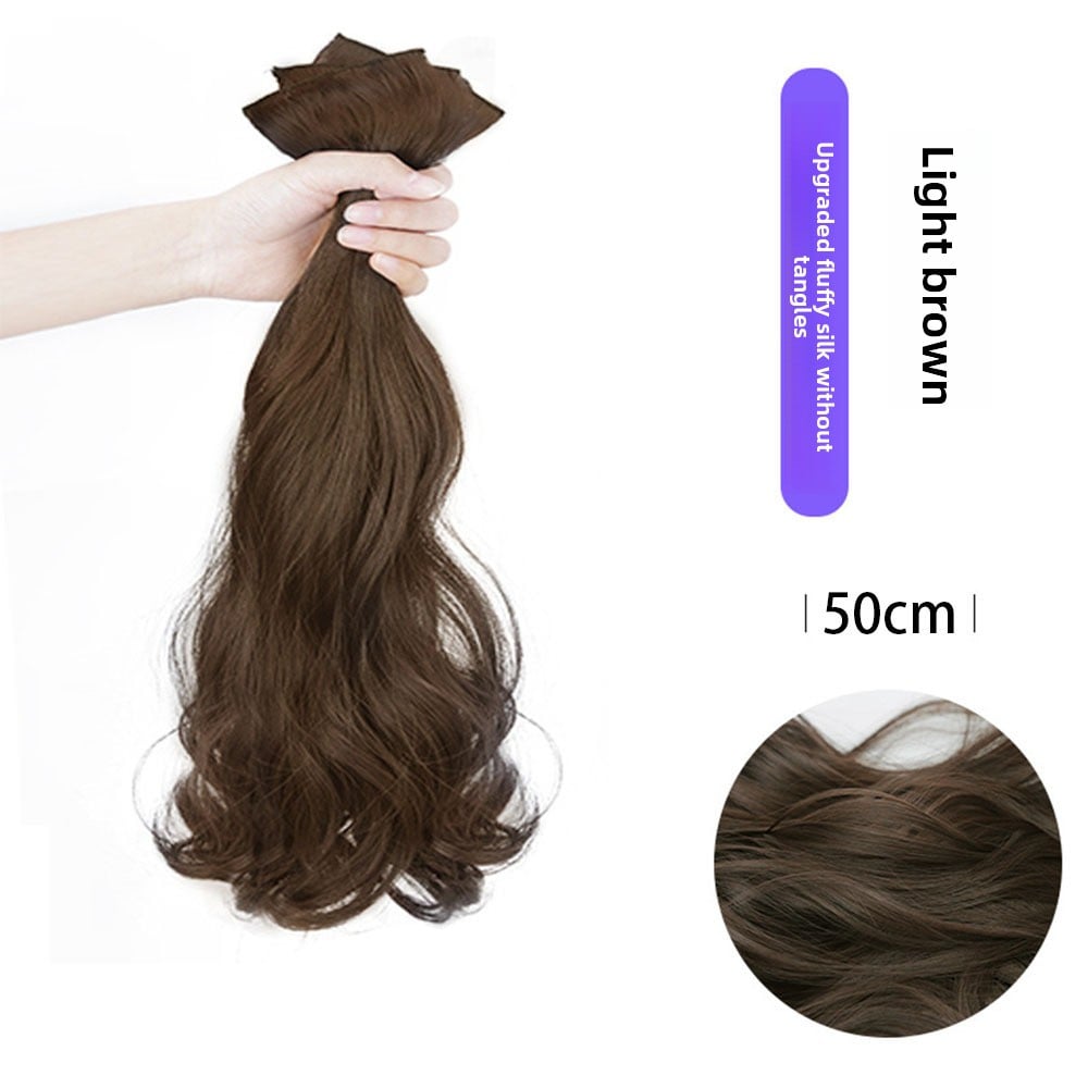 Three-piece large wavy wig pieces