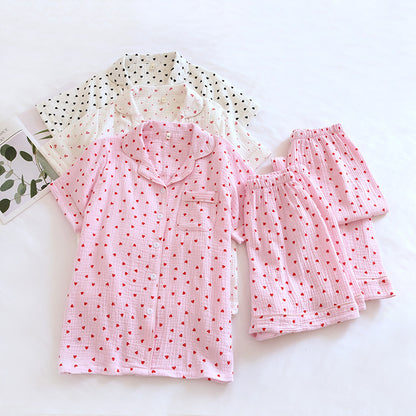 Three-piece lightweight pajama set