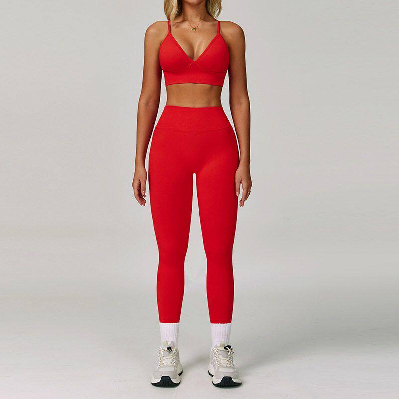 Three-piece sports fitness suit