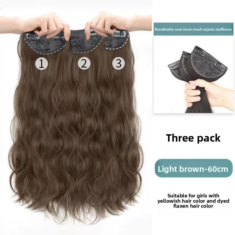 Three-Piece Synthetic Hair Extensions