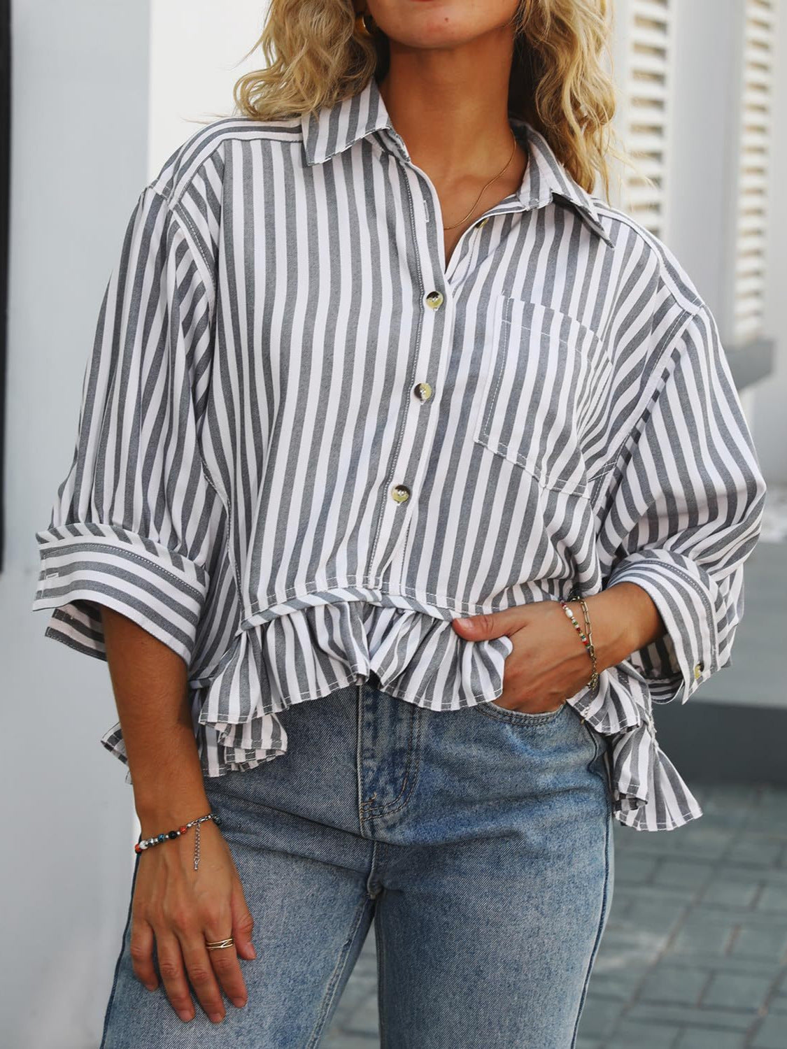 Three-Quarter Sleeve Shirt