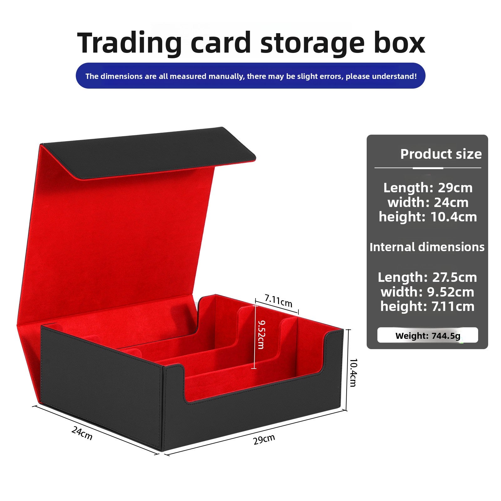 Three Row Card Storage Box