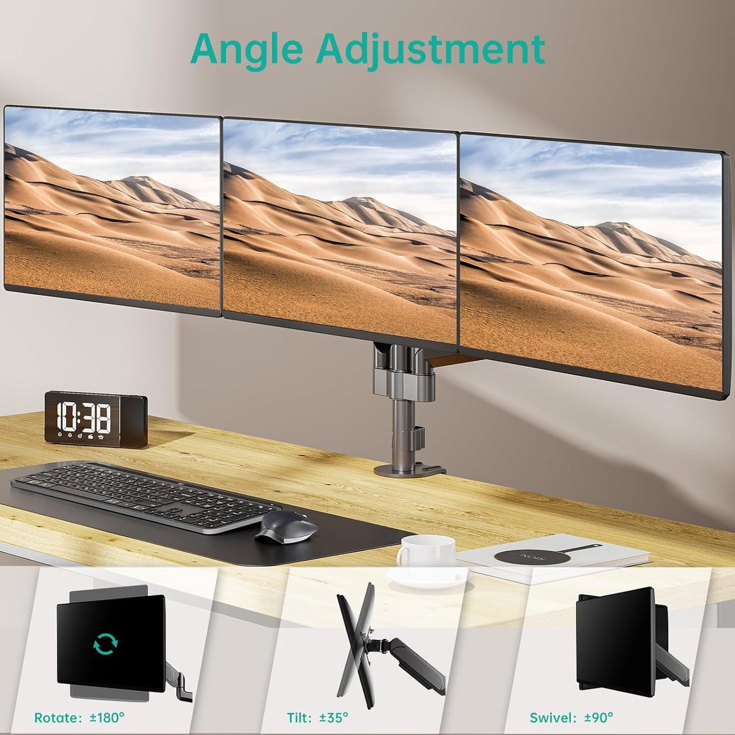 Three-screen display stand