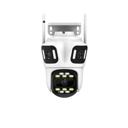 Three-screen remote monitoring camera