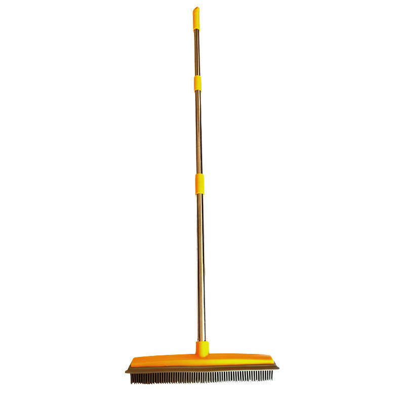 Three-section stainless steel hair removal broom