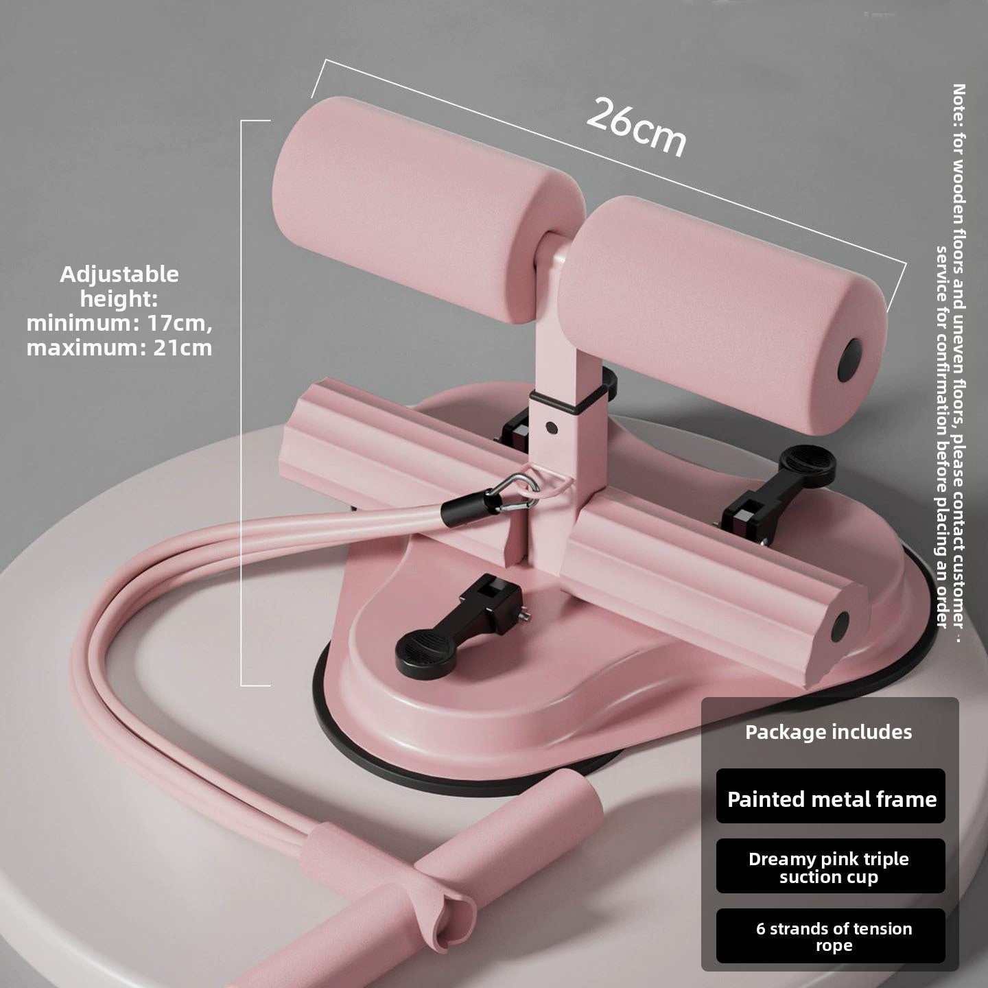 Three-Suction-Cup Sit-Up Multi-Functional Exercise and Fitness Equipment