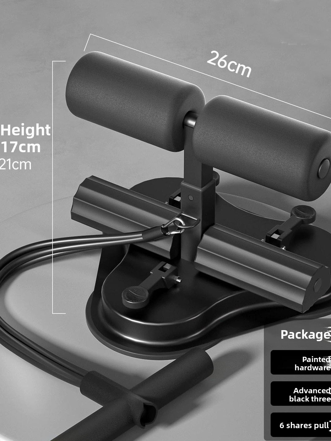 Three-Suction-Cup Sit-Up Multi-Functional Exercise and Fitness Equipment