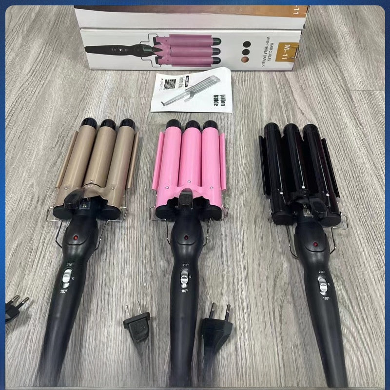 Three-tube curling iron
