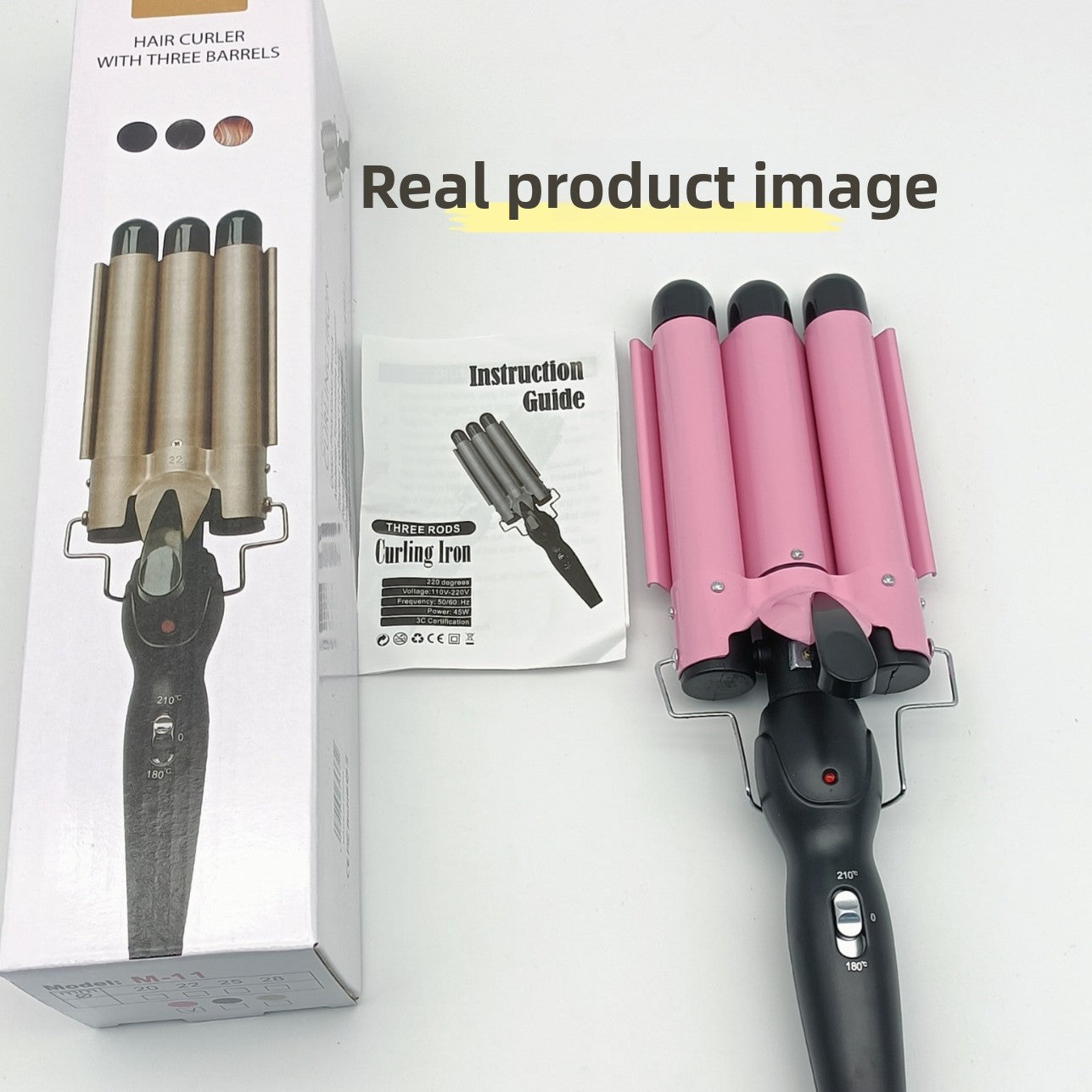 Three-tube curling iron