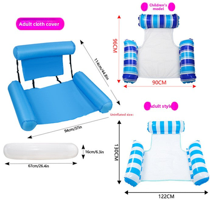 Three-tube inflatable water bed
