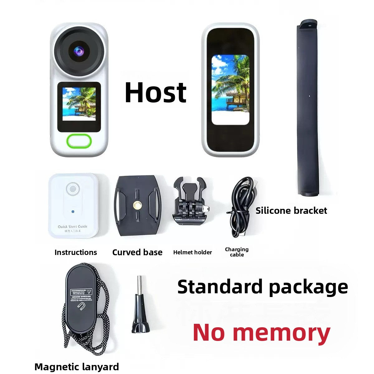 Thumb Action Camera 4K Dual Screen Recorder