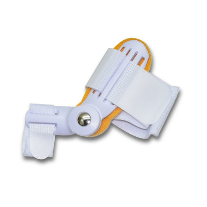 Thumb external rotation split-toe device