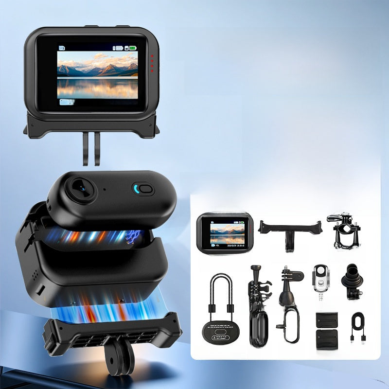 Thumb-mounted riding camera with Wi-Fi and magnetic back clip; H88 sports thumb recorder